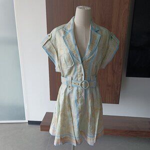 Zimmermann  Mini Shirt Dress Acacia